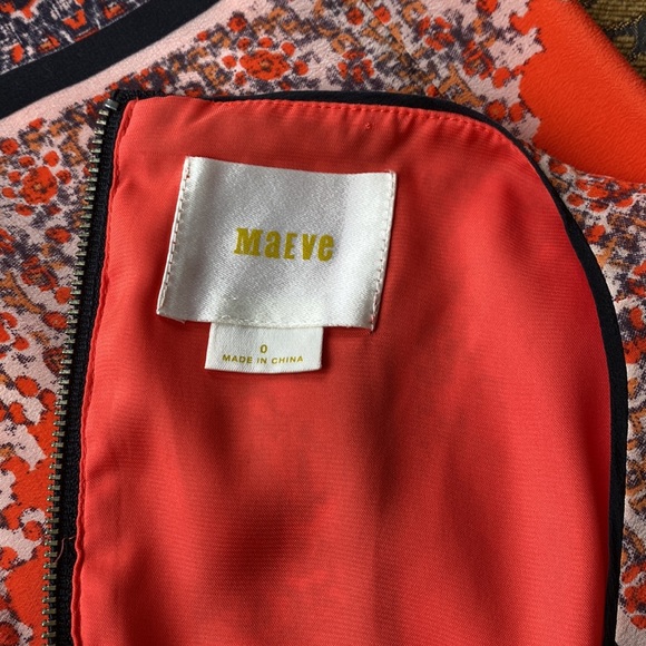 Anthropology Maeve Silk Canna Shift Dress - Picture 5 of 6